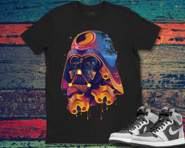 Star Wars Darth Vader Trooper Helmets Psychedelic Drip T Shirt