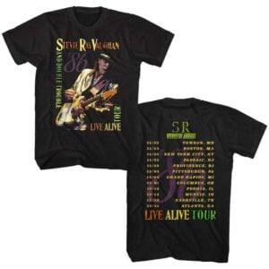 Stevie Ray Vaughan Live Alive Tour T Shirt