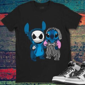 Stitch and Jack Skellington T Shirt