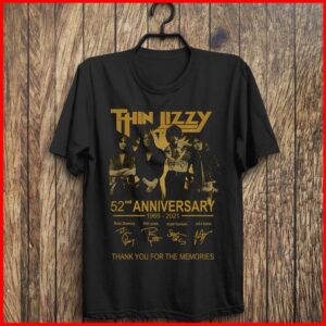 Thin Lizzy 52th Anniversary 1969 2021 Signature T Shirt