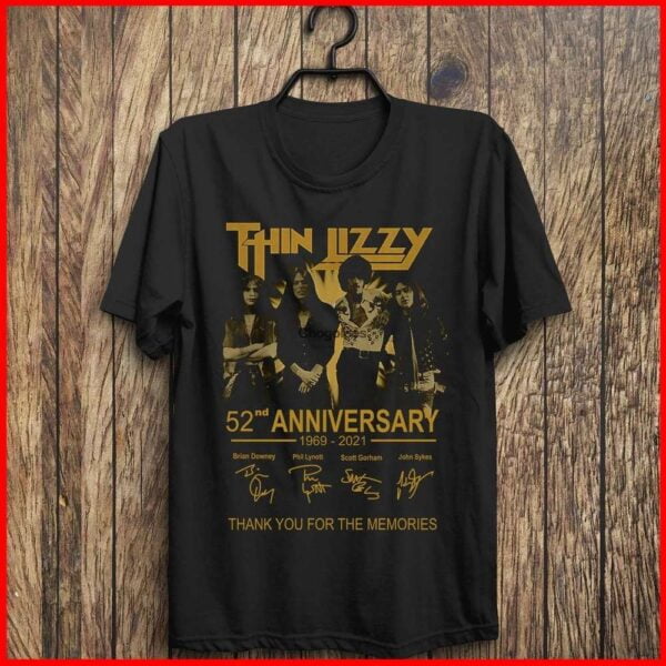 Thin Lizzy 52th Anniversary 1969 2021 Signature T Shirt
