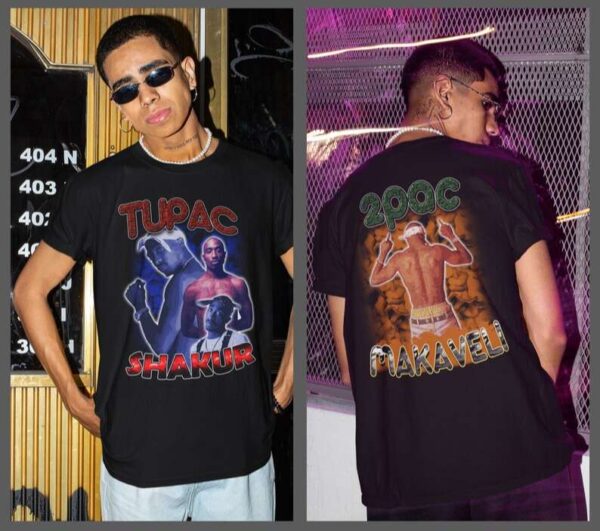 Tupac Shakur T Shirt 2Pac Makaveli