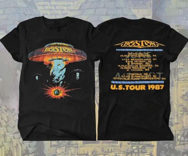 Vintage 1987 Boston Rock Band Concert Tour T Shirt