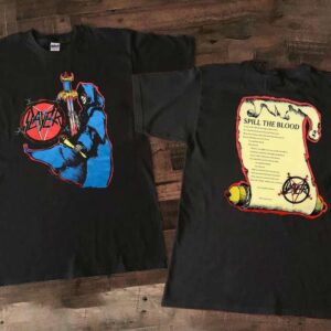 Vintage 1990 Slayer Spill The Blood Concert T Shirt
