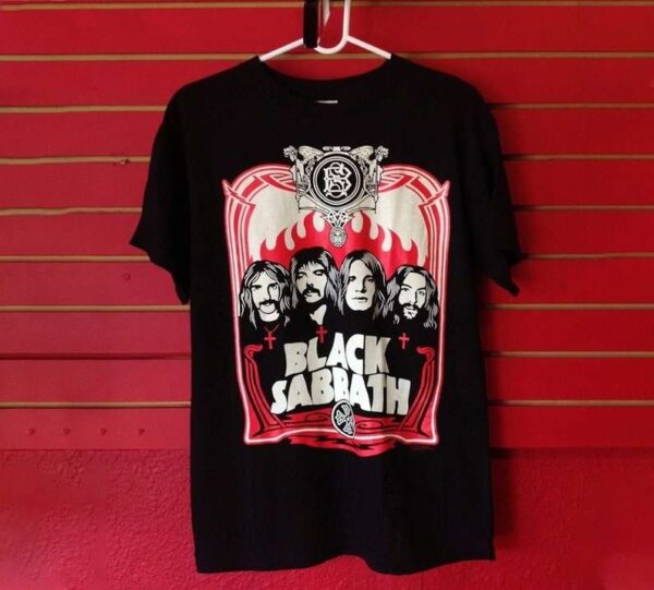 Vintage Black Sabbath Red Flame T Shirt