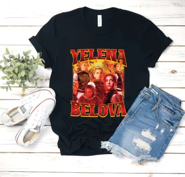 Yelena Vintage T Shirt Superheroes Black Widow
