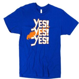 Yes Yes Yes Goal Chant Long Island New York Playoffs Hockey T Shirt