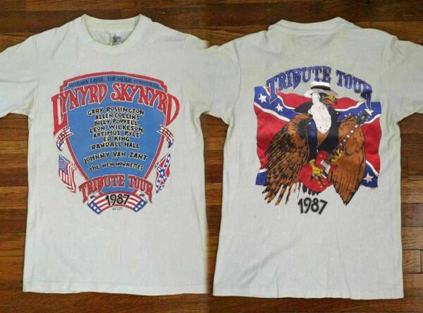 1987 LYNYRD SKYNYRD Tribute Tour Concert T Shirt