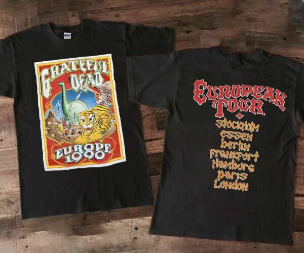 1990 Grateful Dead European Tour T Shirt