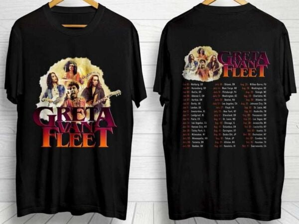 2018 Greta Van Fleet Tour Concert Dates T Shirt