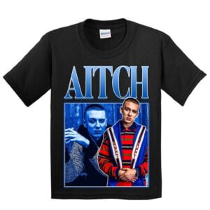 Aitch Rapper Vintage Black T Shirt