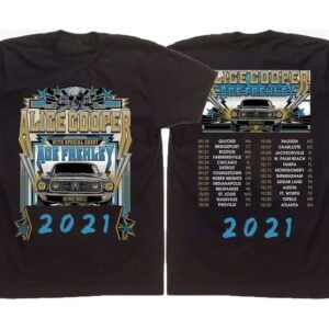 Alice Cooper and Ace Frehley Detroit Muscle 2021 Concert T Shirt