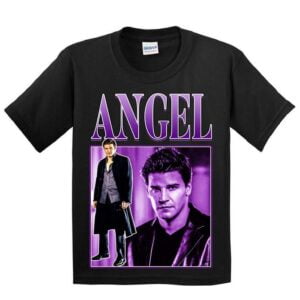 Angel The Vampire Slayer Vintage Black T Shirt