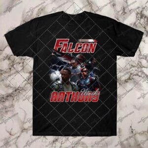 Anthony Mackie Falcon Black T Shirt