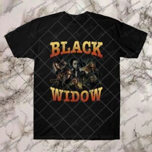Black Widow Movie Scarlett Johansson Black T Shirt