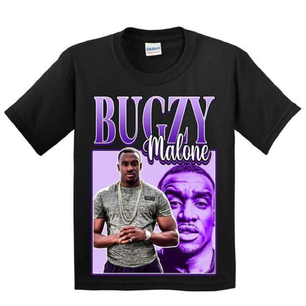 Bugzy Malone Rapper Vintage Black T Shirt