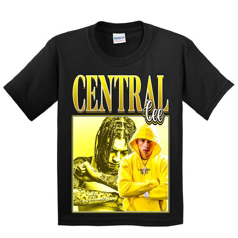 Central Cee Rapper Vintage Black T Shirt