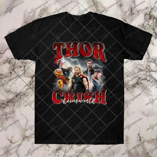 Chris Hemsworth Thor Black Shirt