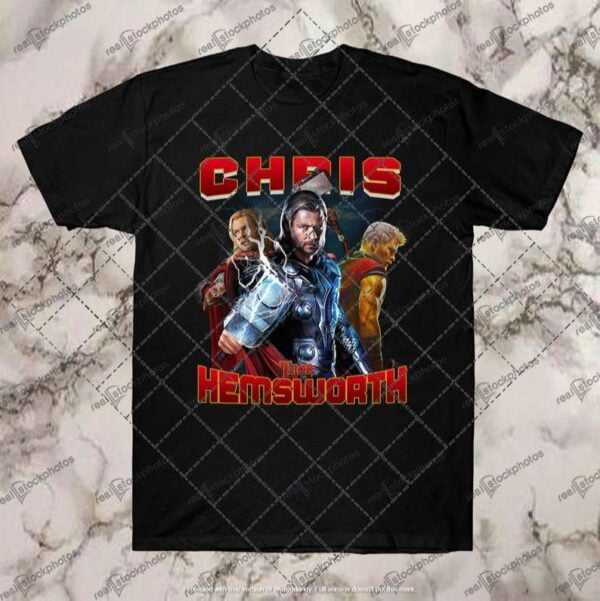 Chris Hemsworth Vintage Black T Shirt