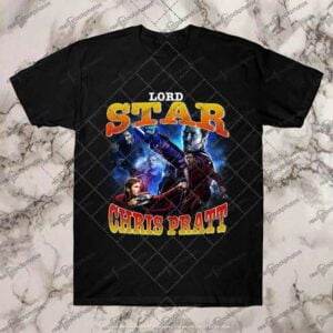 Chris Pratt Star Lord Black T Shirt