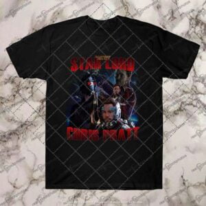 Chris Pratt Star Lord Black T Shirt Marvel