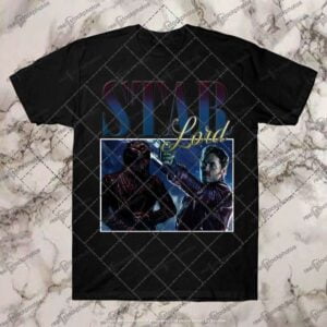 Chris Pratt Star Lord Vintage Black T Shirt