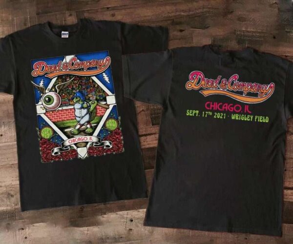 Dead and Company Chicago IL Wrigley Field Tour Sept 17th 2021 T Shirt