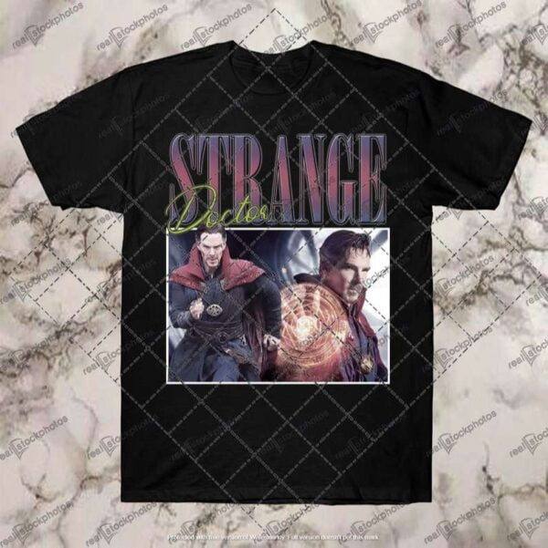 Dr Strange Vintage Black T Shirt