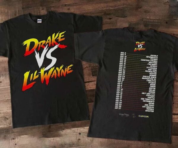 Drake vs Lil Wayne Tour Concert T Shirt
