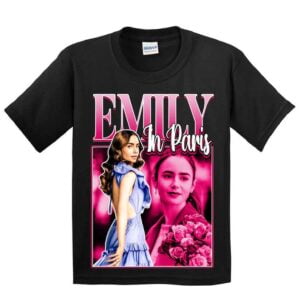 Emily in Paris Comedy Vintage Black T Shirt