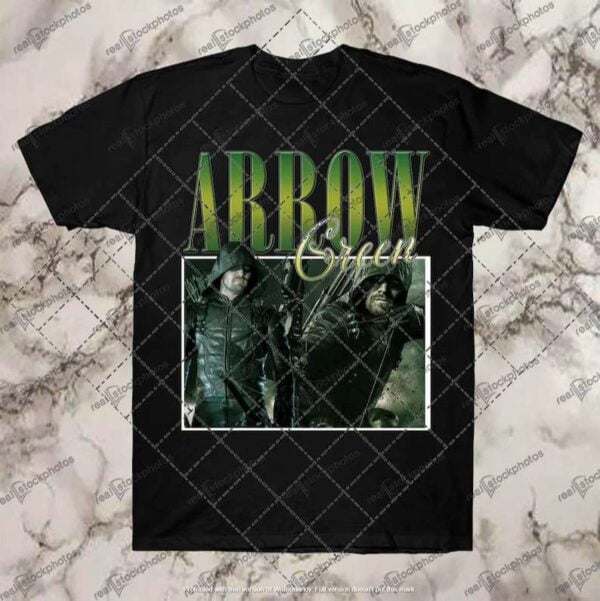 Green Arrow Black T Shirt