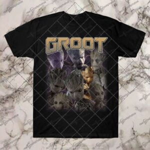 Groot Vintage Black T Shirt