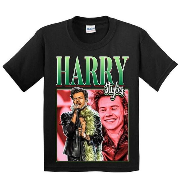 Harry Styles One Direction Vintage Black T Shirt