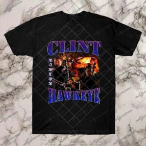 Hawkeye Clint Barton Black T Shirt Marvel Movie