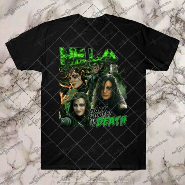 Hela Black T Shirt Thor Marvel