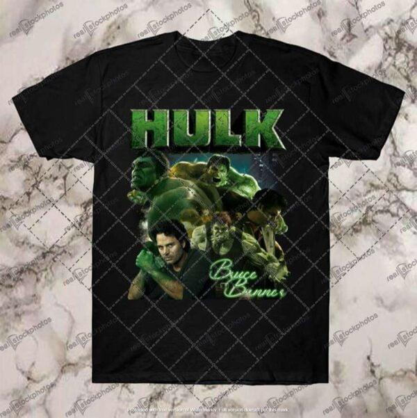 Hulk Bruce Banner Black T Shirt