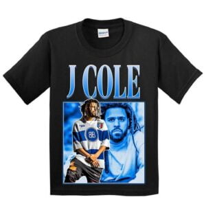 J Cole Rapper Vintage Black T Shirt