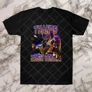 Josh Brolin Thanos Marvel Black T Shirt