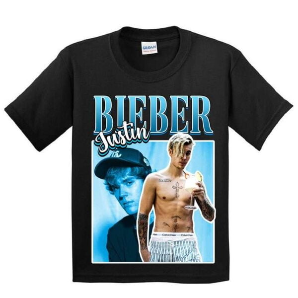 Justin Bieber Singer Vintage Black T Shirt