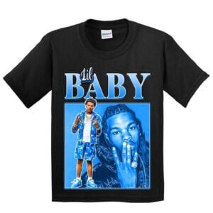 Lil Baby Rapper Vintage Black T Shirt