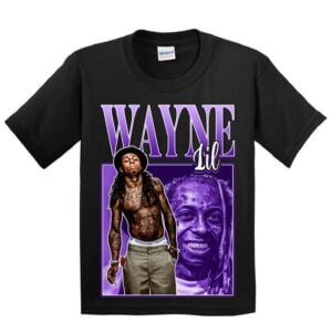 Lil Wayne Rapper Vintage Black T Shirt
