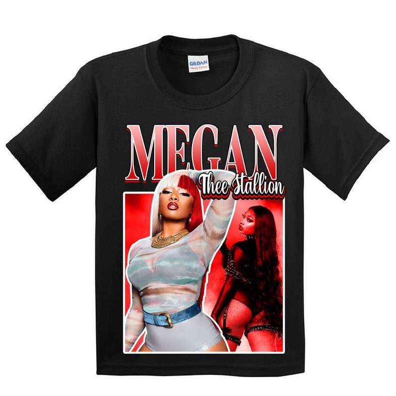 Megan Thee Stallion Rapper Vintage Black T Shirt