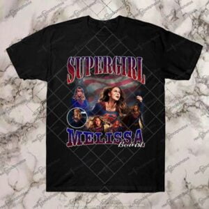 Melissa Benoist Black T Shirt Supergirl