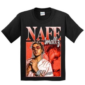 Nafe Smallz Rapper Vintage Black T Shirt