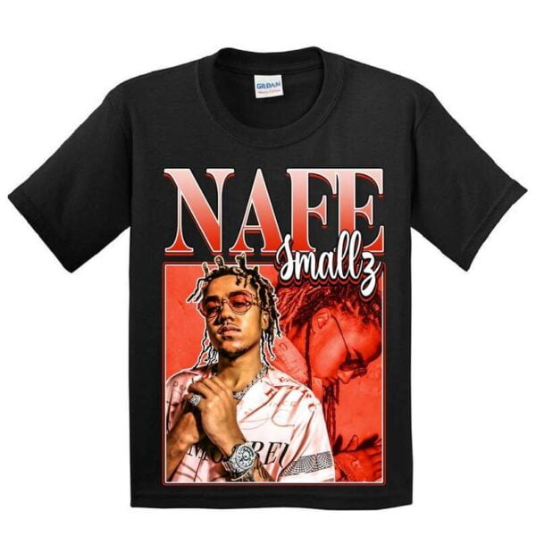 Nafe Smallz Rapper Vintage Black T Shirt