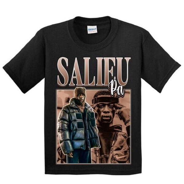 Pa Salieu Rapper Vintage Black T Shirt
