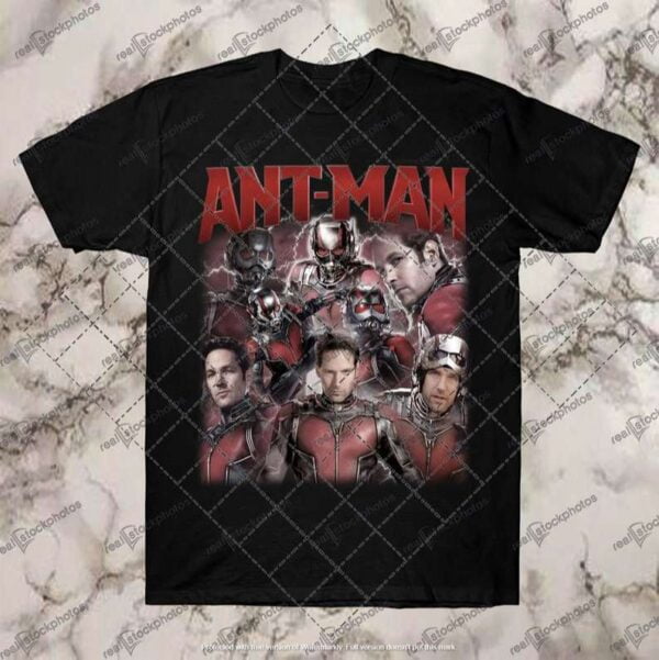 Paul Rudd Ant Man Black T Shirt Marvel Movie