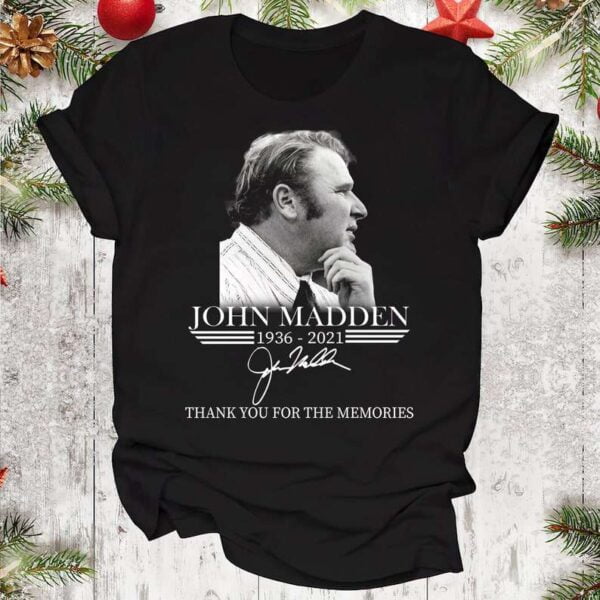 RIP John Madden T Shirt Thank You Memories