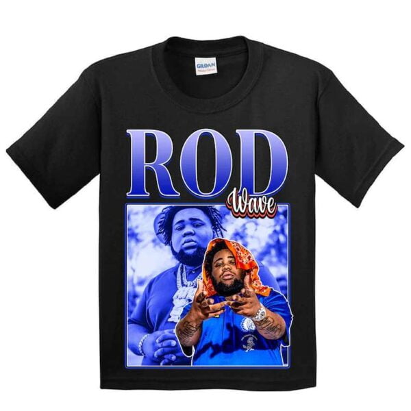 Rod Wave Rapper Vintage Black T Shirt