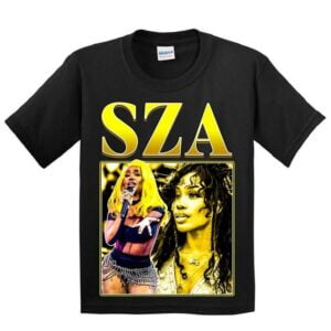 SZA Singer Vintage Black T Shirt